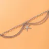Cadletti vintage Starfish Pendant Multilater Braccialetti Ankle Braccialetti Anklet in acciaio inossidabile per donne Gioielli Accessori per catene di caviglie boho Boho 230426