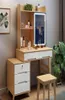 Bedroom Furniture Nordic all solid wood dressing table storage cabinet integrated modern minimalist light luxury with lock small m1856139