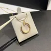 Klassieke mode diamanten nagelketting met kopstaart Modieus gepersonaliseerd voor koppels Licht en niche-ontwerpgevoel