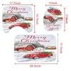 Curtains Christmas Shower Curtains Vintage Red Truck Cloth Shower Curtains In Bath Holiday Farmhouse Bathroom Shower Home Decor