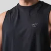 Men's Tank Tops Summer Fitness Sports Sleeveless Tshirt Korean Version Loose Breathable Training Vest Basketball Clothing 230426