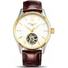 Zegarek karnawałowy marka Mechaniczna zegarek dla mężczyzn luksusowy szafir szklany ze stali nierdzewnej automatyczne puste zegar reloj hombre