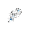 Pendanthalsband Genshin Impact Wanderers Troupe Artifact Necklace For Woman Delicate Game Anime Blue Zircon Ring Brooch Jewelry Gift