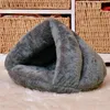 Carrier Pet Letto Morbido Caldo Nido Cuccia Sacco A Pelo Zerbino Tenda Pad per il Gatto Del Cane Cave Casa Lavabile Peluche Sonno Profondo lettiera per gatti Zerbino