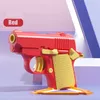 Mini pistolet jouet de saut, modèle imprimé en 3D, sans tir, couteau à radis, jouet anti-Stress pour enfants, cadeau de noël 5