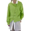 Damenpullover ZARSAFLY Rundhals-Diagonalknopf-Strickjacke Damen Frühling Herbst Asymmetrische Langarmpullover Oberbekleidung 6 Farben zln231127