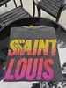 Tshirts pour hommes Série cristalline Saint Louis Round Col surdimensionné T-shirt de haute qualité Men de coton Femmes Fashion Streetwear à manches courtes