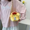 Sac à bandoulière en peluche pour le tutorat, joli sac à main