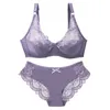 Beha's stelt sexy kant plus maat vrouwelijke lingerie transparante dunne dikke dikke bcde cup bh bh sets ademende dames ondergoed slipjes briefs 230427