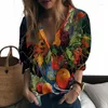 Women's Blouses Summer Lady Shirt Fruit 3D Printed Personality Cute Casual Style Ladies Fashion Trend Women