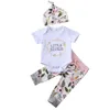 Family Outfits Citgeett Summer Toddler Kids Baby Girls Little Syster Floral Romper Tshirtpants Outfit Matching Clothes Set 230427