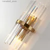 Wall Lamps Light Luxury LED Wall Lamp Crystal Wall Light Modern Nordic Sconces Indoor Lighting Home Decor for Living Room Bedroom Bedside Q231127