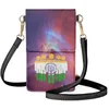 Evening Bags FORUDESIGNS Starry Sky Leather Shoulder Bag Creative Flag Multi Pocket Phone Diagonal Messengers Wrist Pack