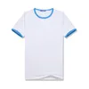 Tenues assorties pour la famille T-shirts en polyester d'été Raglan à manches courtes col rond Tops pour enfants adultes Sublimation T-shirt blanc blanc Tenues assorties pour la famille 230427