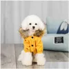 Hundkläder kläder vinterjacka husdjur kläder för små medelstora varmt husdjur chihuahua ropa para perro droppleverans hem trädgård su dhydr