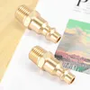 Storage Bags Brass 1/4 Inch NPT Male Air Hose Quick Connect Adapter Coupler Plug Kit Compressor Fittings 10Pcs (Male NPT)
