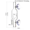 Équipement aquatique Injecteur de réacteur de diffuseur de bulles de CO2 en ligne pour réservoirs d'aquarium plantés Diffuseur en céramique robuste en verre de qualité