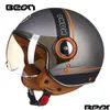 Мотоциклетные шлемы Шлем Chopper 3 4 с открытым лицом Vintage Moto Casque Casco Capacete Мужчины Женщины Скутер Мотоцикл Прямая доставка Автомобиль Otbv1