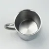 Wine Glasses 220 ML Colodial Silver Double Insulation Cup Drinking Layer Coffee Mugs Lids Tea Cups