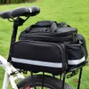 Torby sakwy torby rowerowe MTB Bike Rack Bag Trunk Trunk Sok Cycling wielofunkcyjny duża torba podróżna z osłoną deszczu 231124