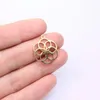 Charms 10pcs 15mm Stainless Steel Shiny Flower Jewelry Pendant DIY Handcraft Waterproof Antiallergic