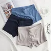 Cuecas 3pcs/lote de boxers roupas íntimas de alta qualidade de algodão sexy calcinha sólida resumos atléticos de tamanho grande por atacado