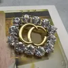 2023 Fashion Brand Designer Pins Brooches Rhinestone Brooch Unisex High Quality Jewelry With Box