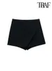 Dames shorts traf dames mode asymmetrische rokken vintage hoge taille zijkant ritsjipper vrouwelijke skort mujer 230427