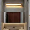 Lâmpada de parede moderna led nordic espelho luz madeira acrílico arandelas iluminação interior decoração para casa quarto sala estar banheiro decorar