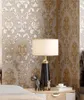 Bakgrundsbilder Beigegrey Gold Textured Luxury Classic Damask Wagpapet Bedroom Living Room Home Decor Waterproof PVC Wall Paper Rollw2842921