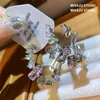 Stud Delicate Chic Geometric Colorful Cubic Zirconia Earring for Women Trendy Earrings Exquisite Charm Jewellery Romantic Jewelry 231127