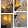 Wall Lamps Modern Simple Donut Led Wall Lamp Bauhaus Retro Living Room Tv Wall Lamp Bedroom Bedside Lamp Atmosphere Girl Room Wall Light Q231127