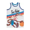 Wile E Coyote Movie Basketball Jerseys Film x Looney Tunes Retro Team Sport Pure Cotton пенсионера в дышащий винтажный пуловер -колледж Хип -хоп вышивка летняя рубашка