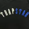 T-shirt Trapstar de designer de luxo do Reino Unido London Irongate Arch Conjunto curto de chenille 1 a 1 Fato de treino bordado de alta qualidade Tamanhos da UE XS-XXL