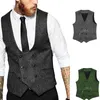 Men's suit vest V-nec fashionable formal slim fit double breasted 2 real pockets herringbone vest free shipping for the groom