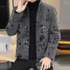 Men's Jackets Men Woolen Coat Casual Jacket Thick Warm With Lapel Collar Long Sleeve Pockets Cozy Winter