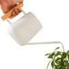 Pulvérisateurs Pot d'arrosage de fleurs, arrosoir de plantes, Pot de douche domestique, bec Long, manche en bois ouvert sur le dessus, en acier inoxydable pour arbres de jardin 231127