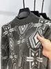 Männer Pullover Licht Luxus Trend Jacquard Pullover Für 2023 Herbst/Winter Casual Plüsch Verdickt Warme Rundhals Hohe qualität Pullover