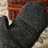 Guanti senza dita RITOPER Gentleman Fashion Flip Flap misto lana invernale mezze dita lavorate a maglia spesse guanto caldo cucito a mano