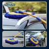 New Car Wash Brush Mop Kit with Pole Car Cleaning Supplies Kit Telescoping Long Handle Cleaning Mop Chenille Broom Auto Accessories