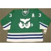 740 #3 JOEL QUENNEVILLE Hartford Whalers 1988 CCM Away Hockey Jersey or custom any name or number retro Jersey