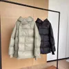 Parka 2022 inverno nuovo piumino da donna casual con cappuccio bottone scuro a maniche lunghe giacca da donna verde