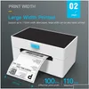 Printers Desktop Thermal Label Printer For 4X6 Package Maker Usb Bt Connection Sticker 110Mm Paper Width Drop Delivery Computers Netwo Dhbrs