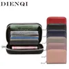 Rfid Genuine Leather Bank Holder Wallet Men Women Business Creditcard Cover Case Protection Cardholder porte carte1190W