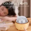 Humidifiers Mini Aroma Diffuser Solid Wood Glass Essential Oil Ultrasonic Fragrance Aromatherapy Vaporizer Air Humidifier Mist Sprayer Home 230427