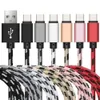 Fast Charging 2.4A Fabric USb C Cables 1M 2M Type c Micro data Charger Cable For Samsung S20 S21 S22 S23 Utral Note 10 htc huawei