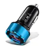 Dual USB Car Charger Adapter 2 Porta USB Display LED 31A Caricatore per auto Smart per iPhone Samsung Huawei Mobile Phone8293829