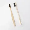 Ny bambu tandborste trä regnbåge bambu tandborstar oral vård mjukt borst resor tandborste