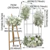 Dekorativa blommor White Baby Breath Orchid Rose Wedding Backdrop Arch Deco Hanging Floral Row Arrangement Flower Ball Party Event