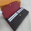 2018 Shpping Ganzer roter Boden Lady Long Wallet Multicolor Coin Tasche Kartenhalter Original Box Frauen Klassiker Zipper Pocke226u